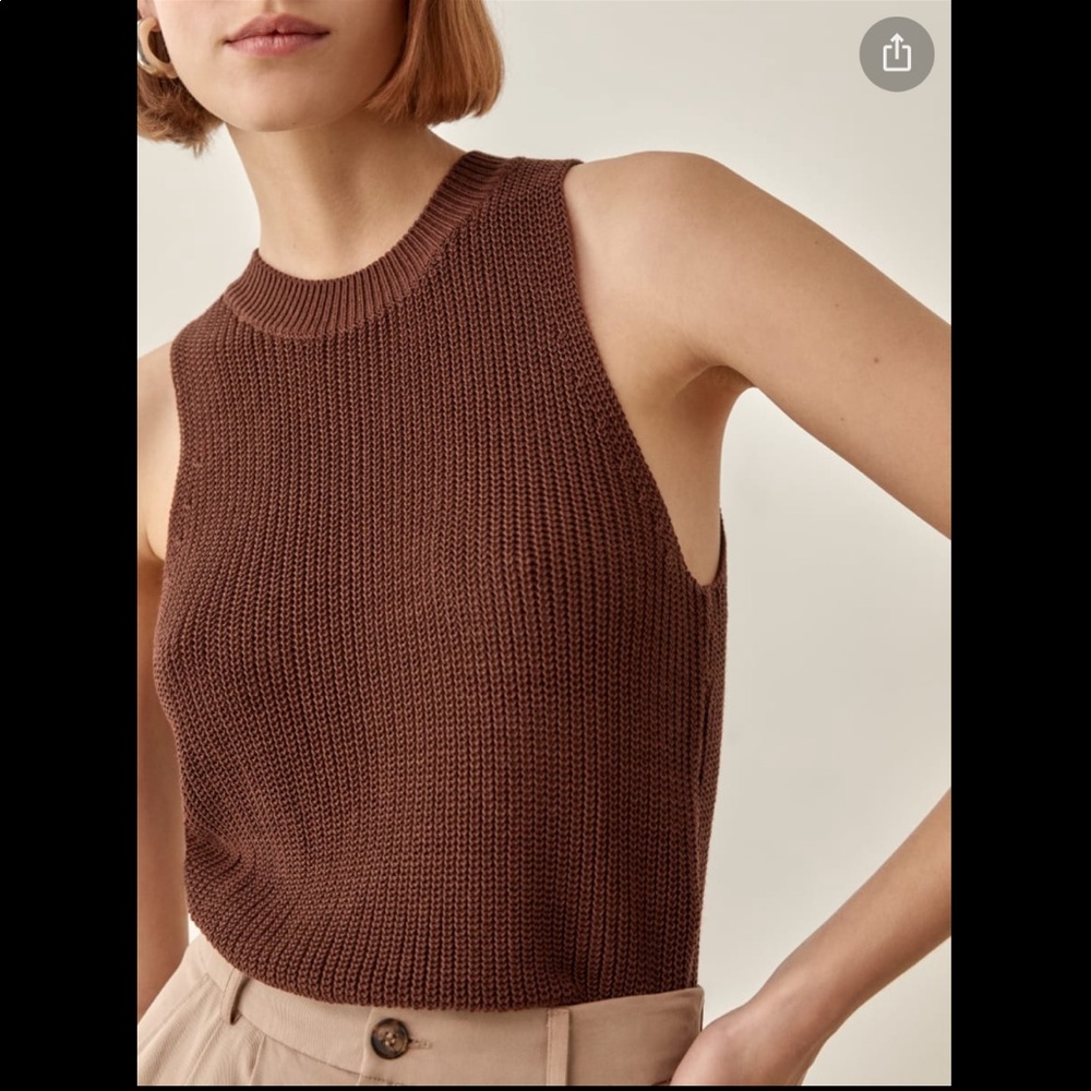 Reformation Lilac Top, XS in Toffee